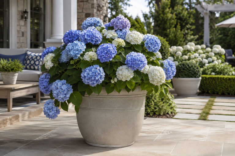 Hydrangea Planter Ideas.